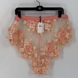 Women's Kilo Brava Embroidered Floral Mesh Tap Shorts 3X